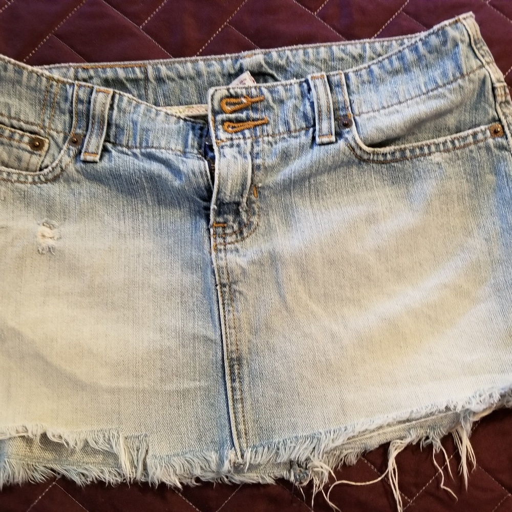 Abercrombie & Fitch, Jean mini skirt.